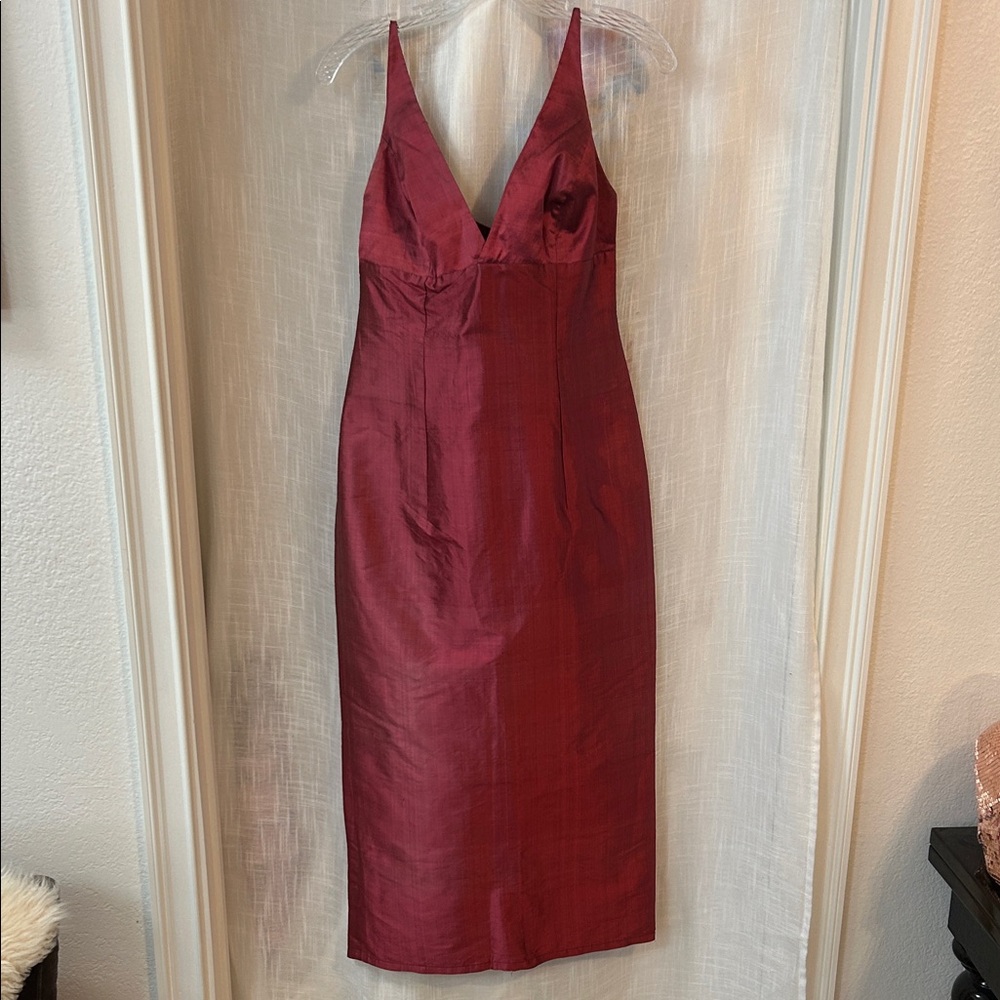Elegant Pink Silk Dress.